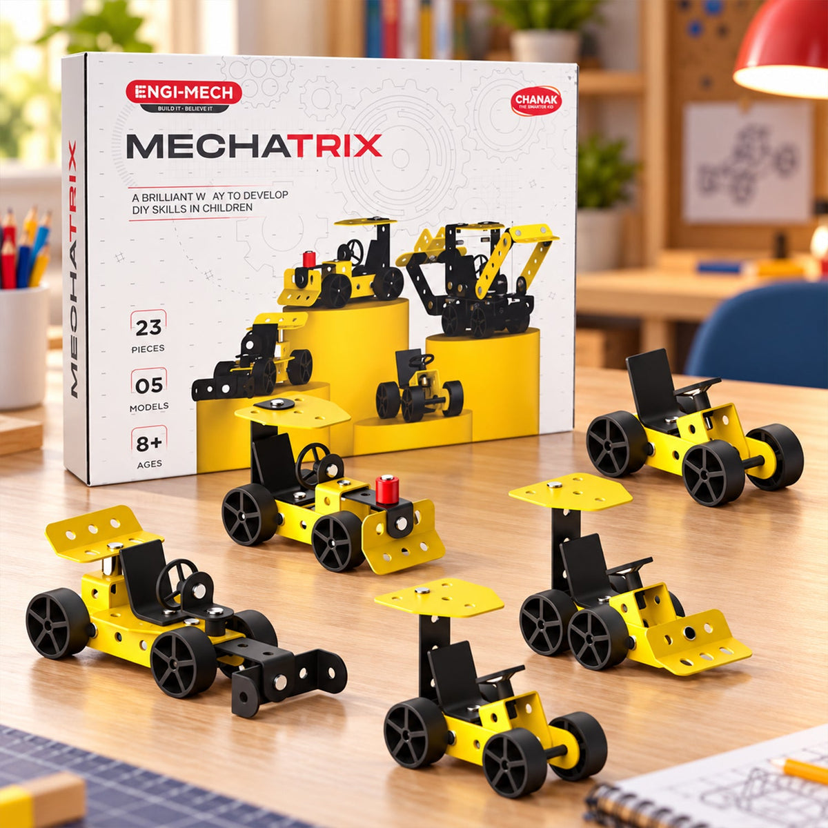 Diy Vehicle Construction Kit With Nuts Bolts And Tools For Kids (1 Set)