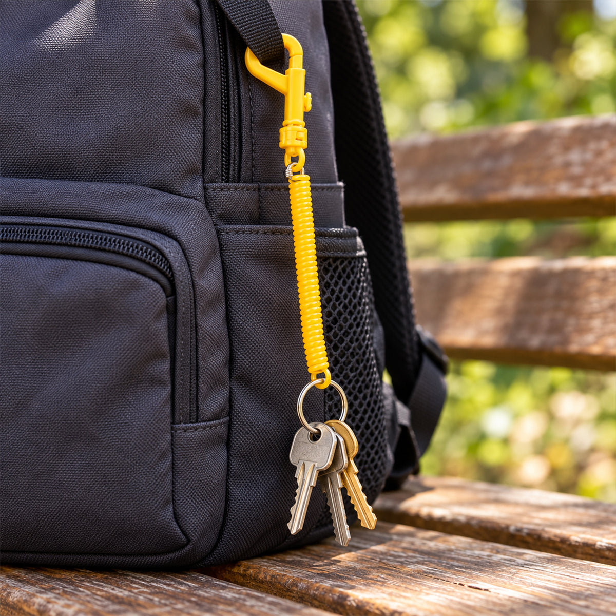 Retractable Keychain – Durable Coiled Key Holder with Carabiner