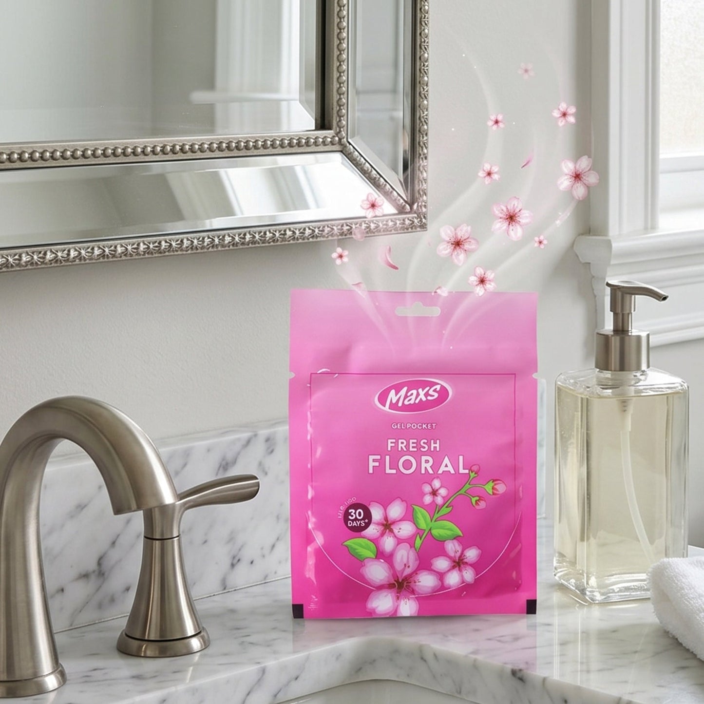 Maxs Fresh Floral Gel Air Freshener Pocket Long Lasting 10 Gm