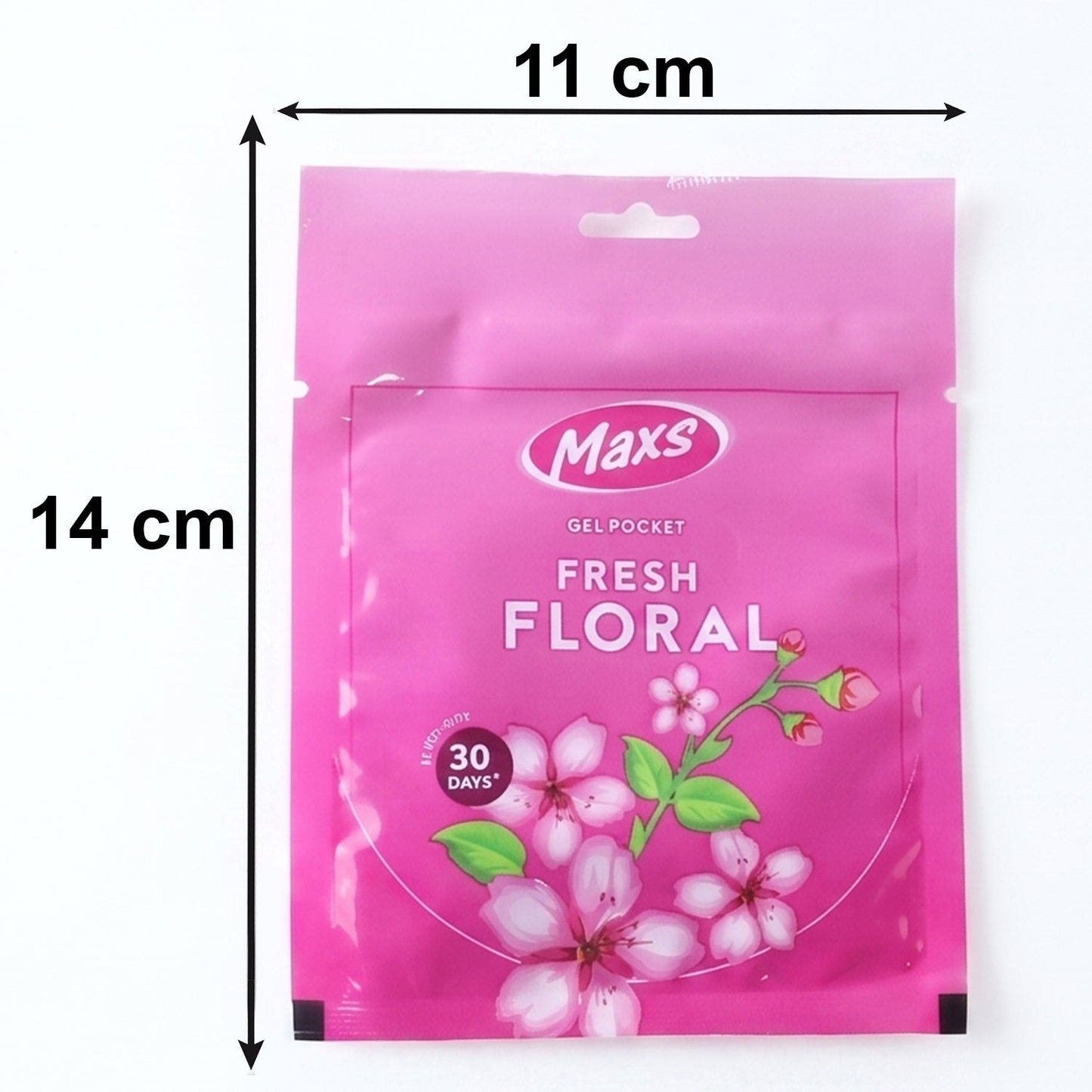 Maxs Fresh Floral Gel Air Freshener Pocket Long Lasting 10 Gm