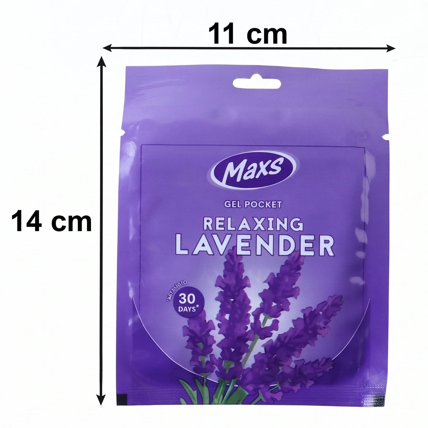 Maxs Relaxing Lavender Gel Air Freshener Pocket Long Lasting 10 Gm