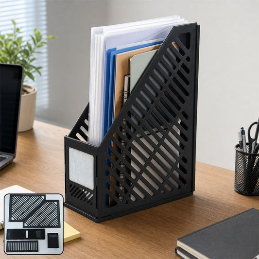 Plastic vertical file holder stand desk