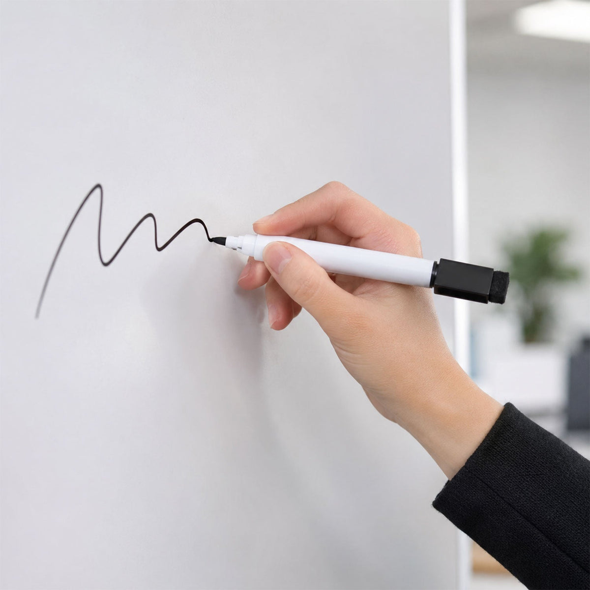 2 in 1 Whiteboard Marker – Dual End Marker with Eraser Cap