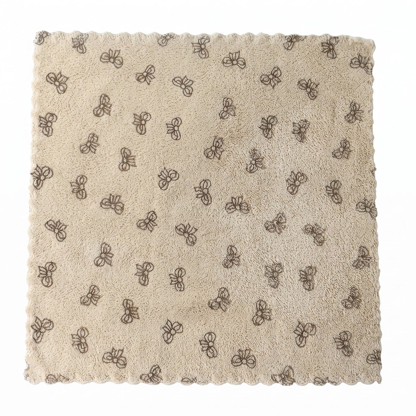 Microfiber cleaning towel on white background