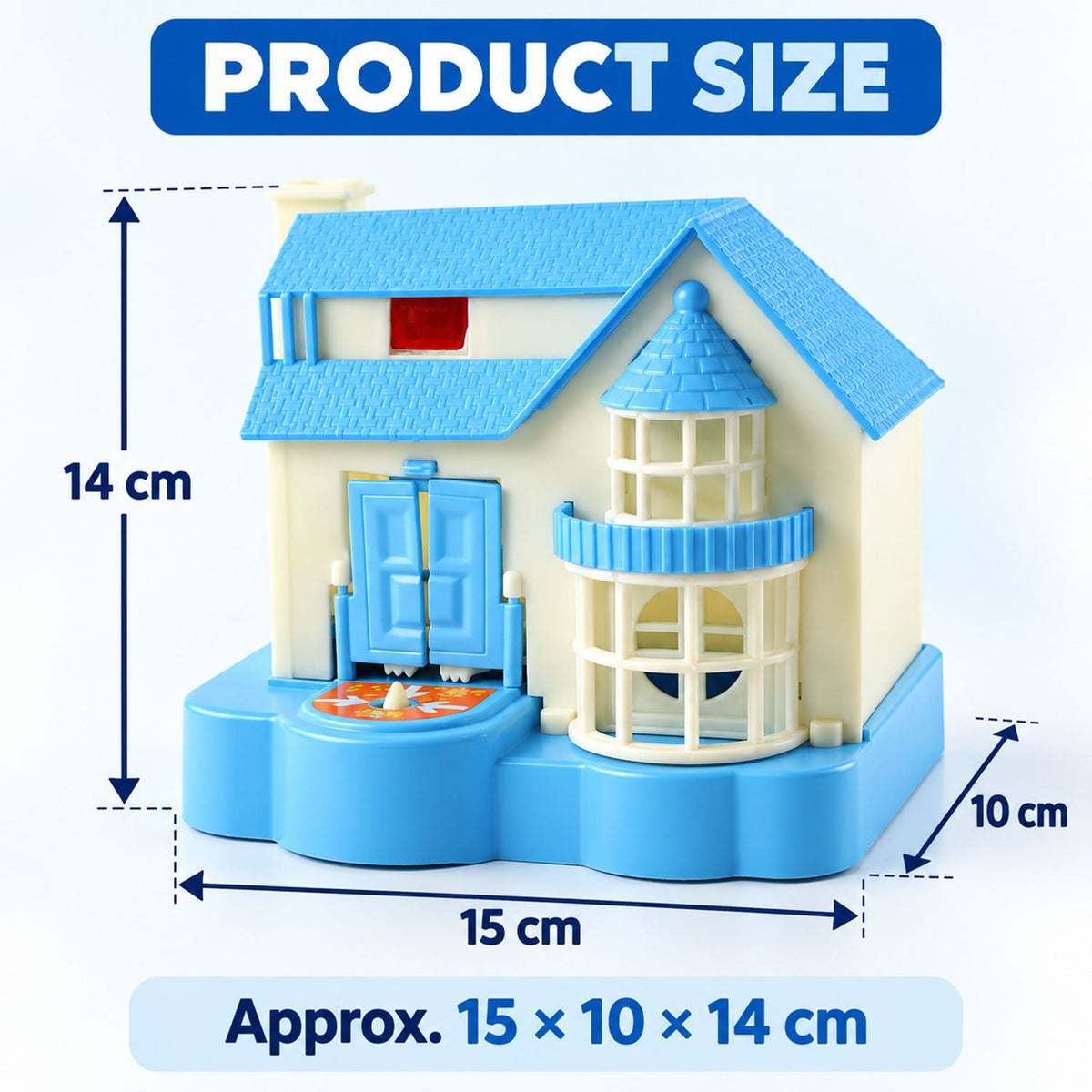Puppy House Wind Up Coin Bank Toy with Coin Stealing Action for Kids (1 Pc)