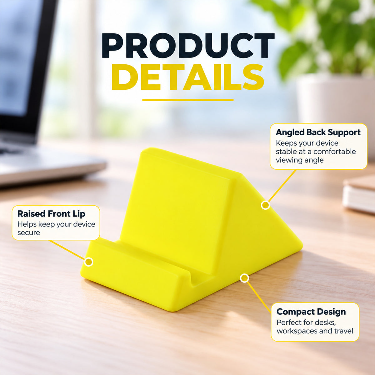 Plastic Mobile Phone Holder Stand – Compact & Minimalist Design