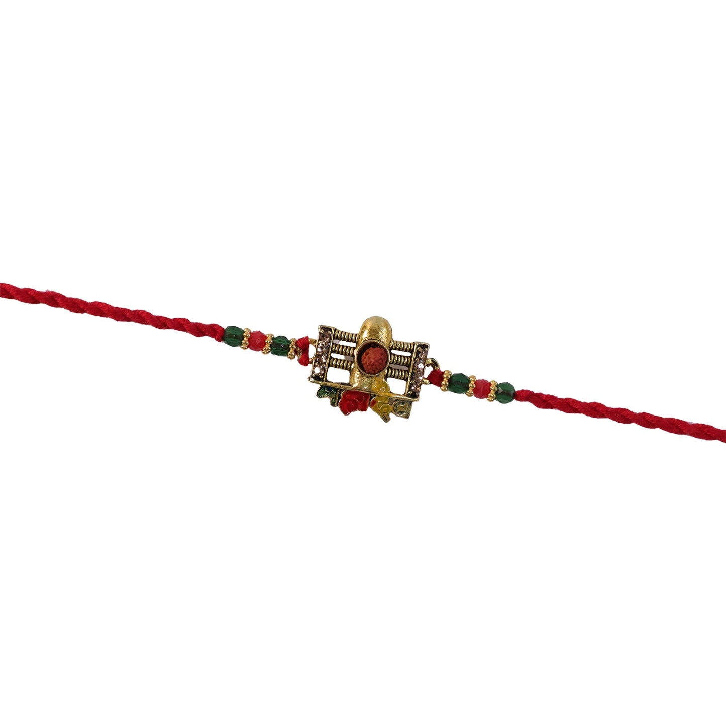 Elegant festival Rakhi with beads and traditional styling
