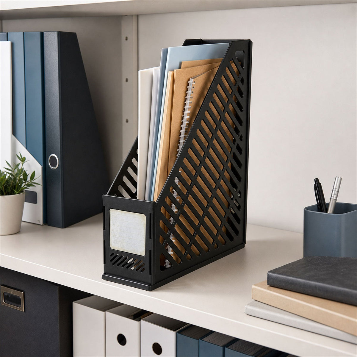 Desk organizer document holder
