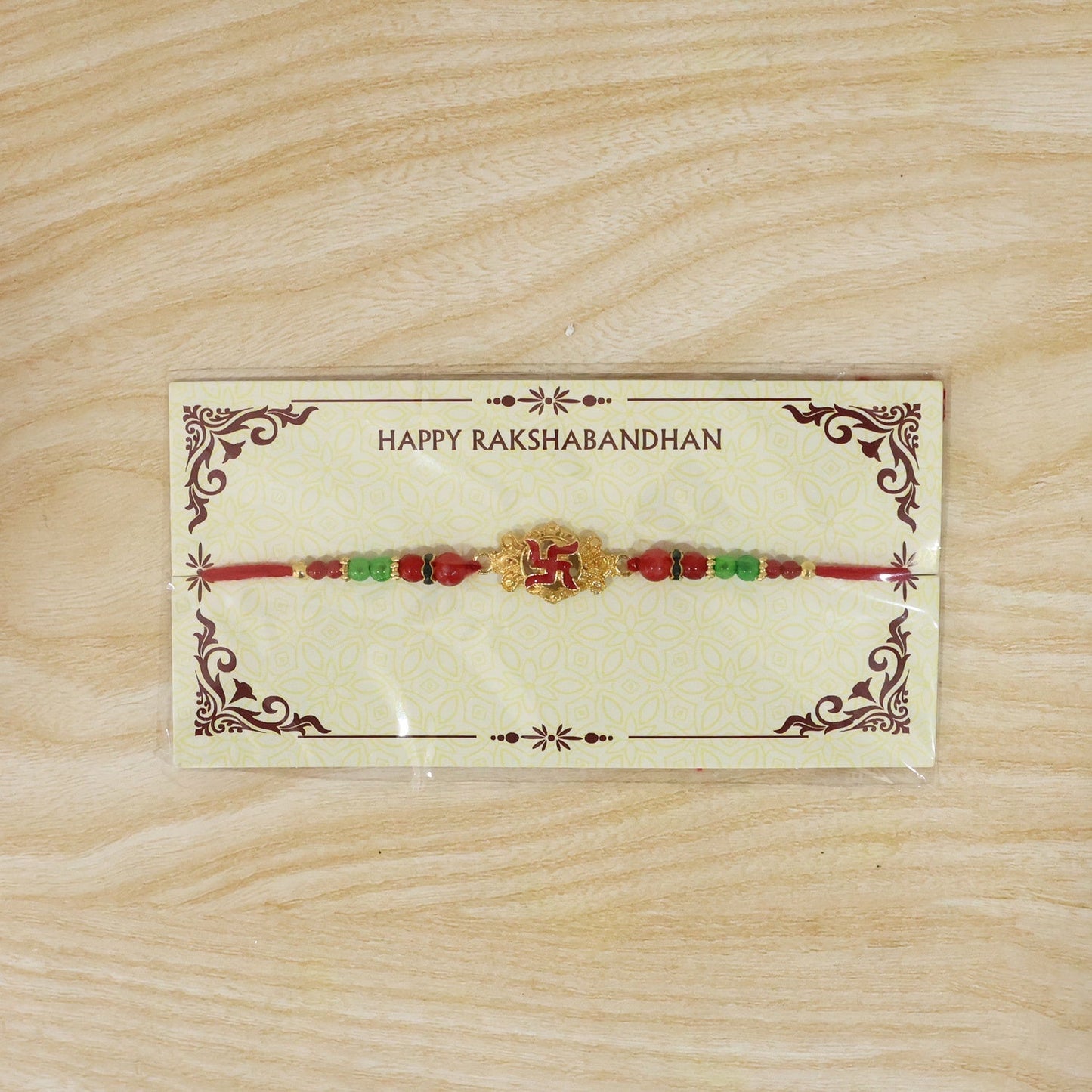 Festive Swastik Rakhi perfect for gifting