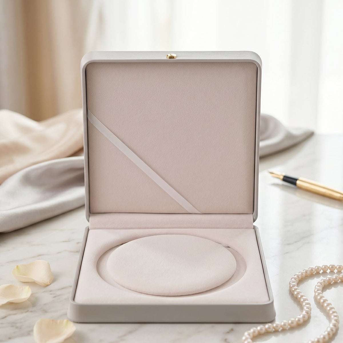 Luxury jewelry box for storing rings, pendants, and earrings