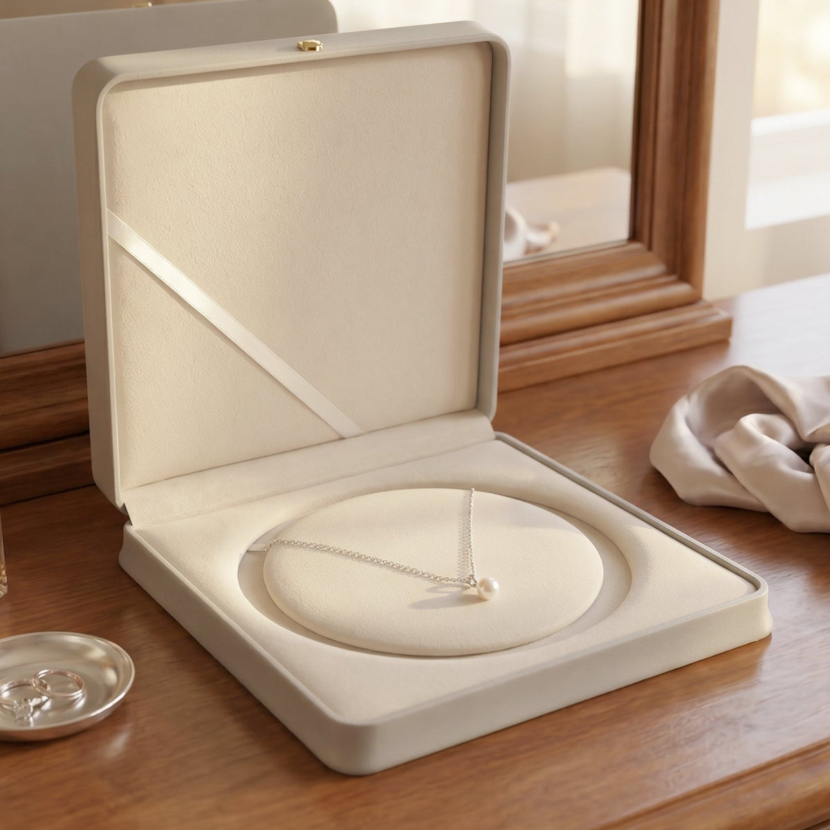 Portable and compact jewelry gift box for travel and gifting