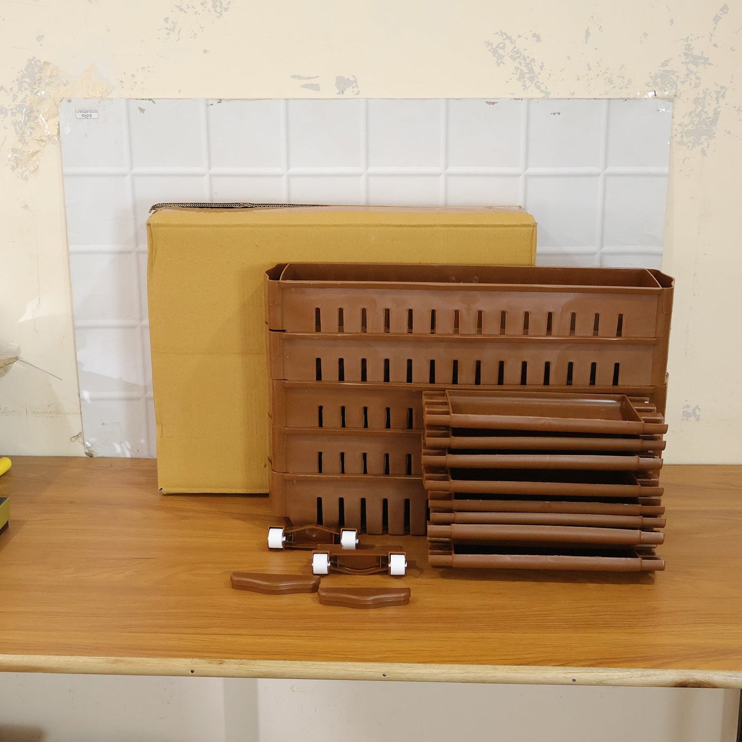 Prexo 5 Layer Multipurpose Kitchen Storage Rack Organizer Shelf with Wheels (1 Pc)