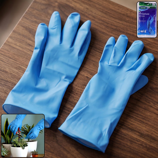 Large blue Victor cleaning rubber gloves