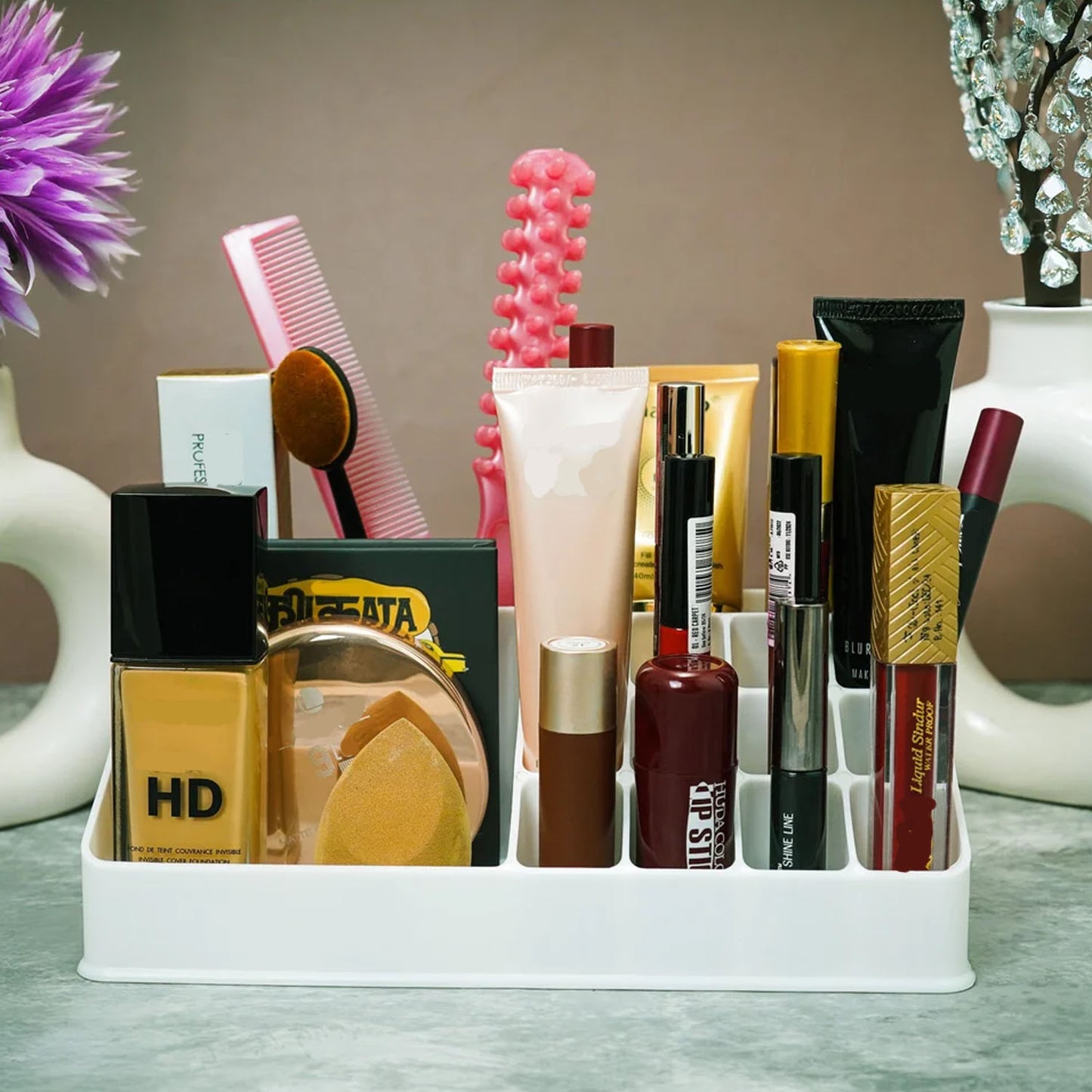 Makeup Organizer Cosmetic Makeup Lipstick Storage Box (1 Pc)