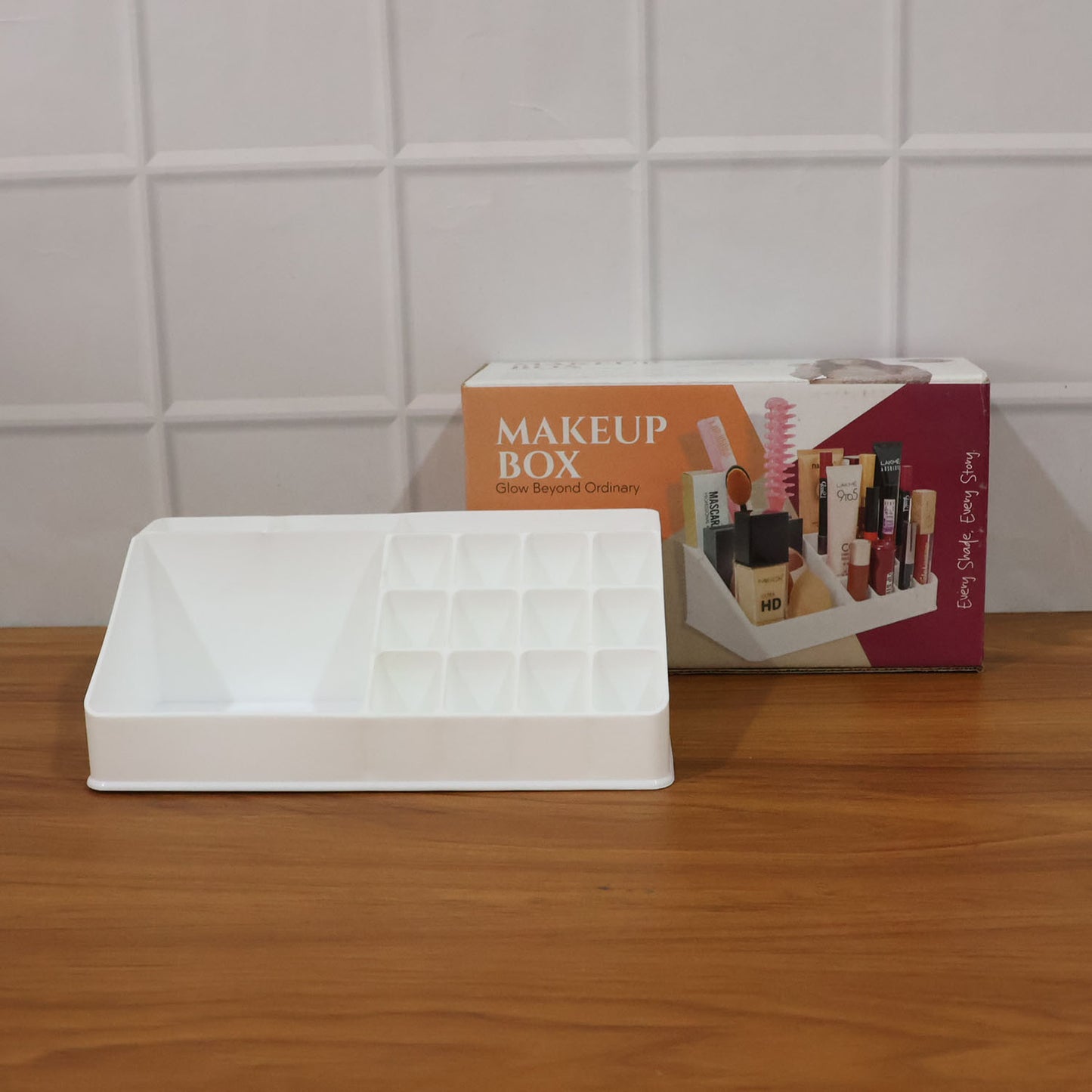 Makeup Organizer Cosmetic Makeup Lipstick Storage Box (1 Pc)