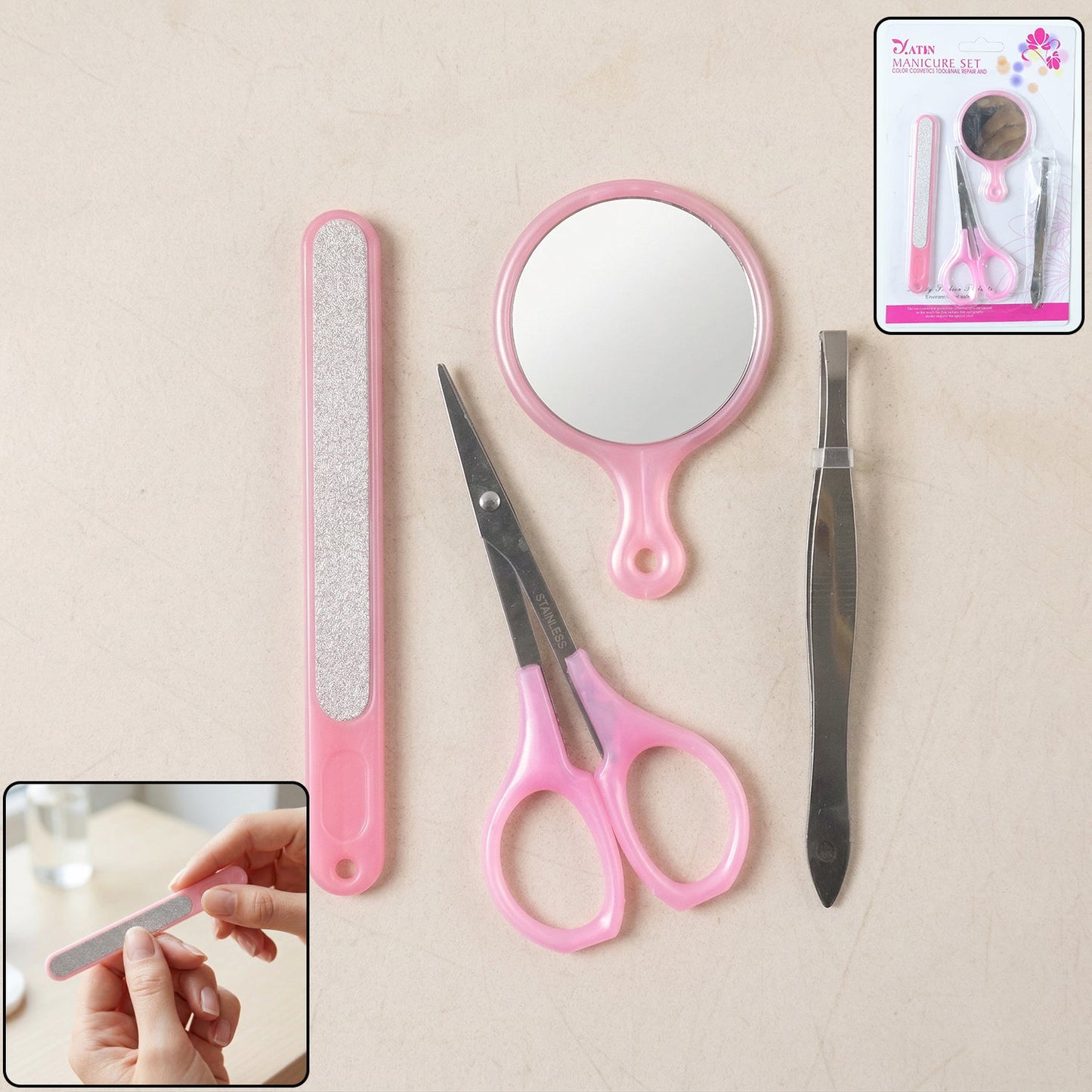 4 In 1 Manicure & Pedicure Grooming Kit