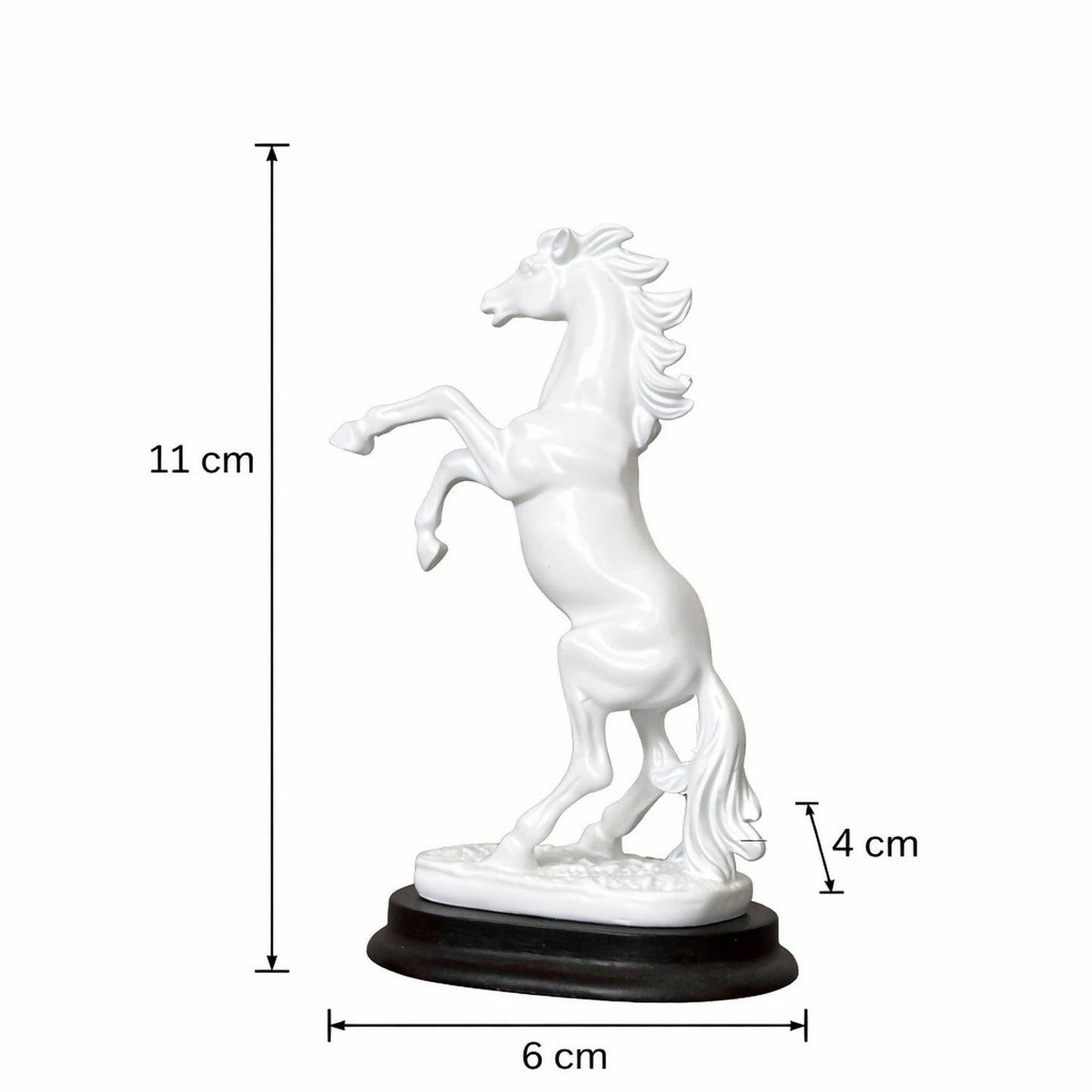 White Horse poly-resin Showpiece Statue for Home & Office DÃ©cor
