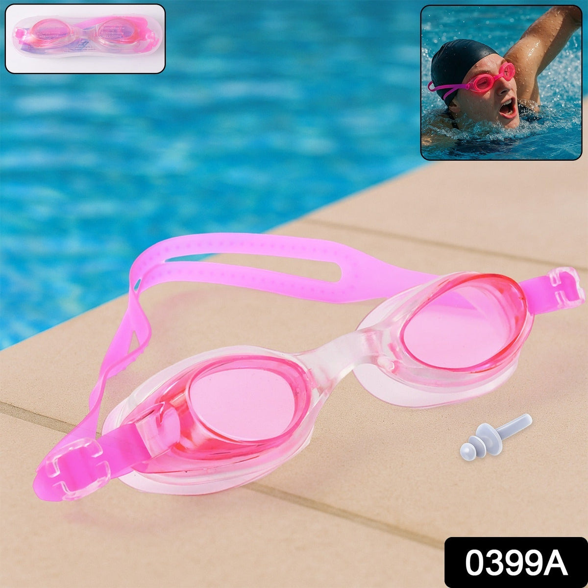 Adjustable Swimming Goggles for Kids  Clear Vision & Anti-Fog