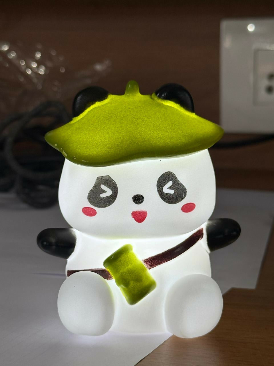 Cute Panda LED Night Lamp for Kids Room Bedroom Desk Decor
