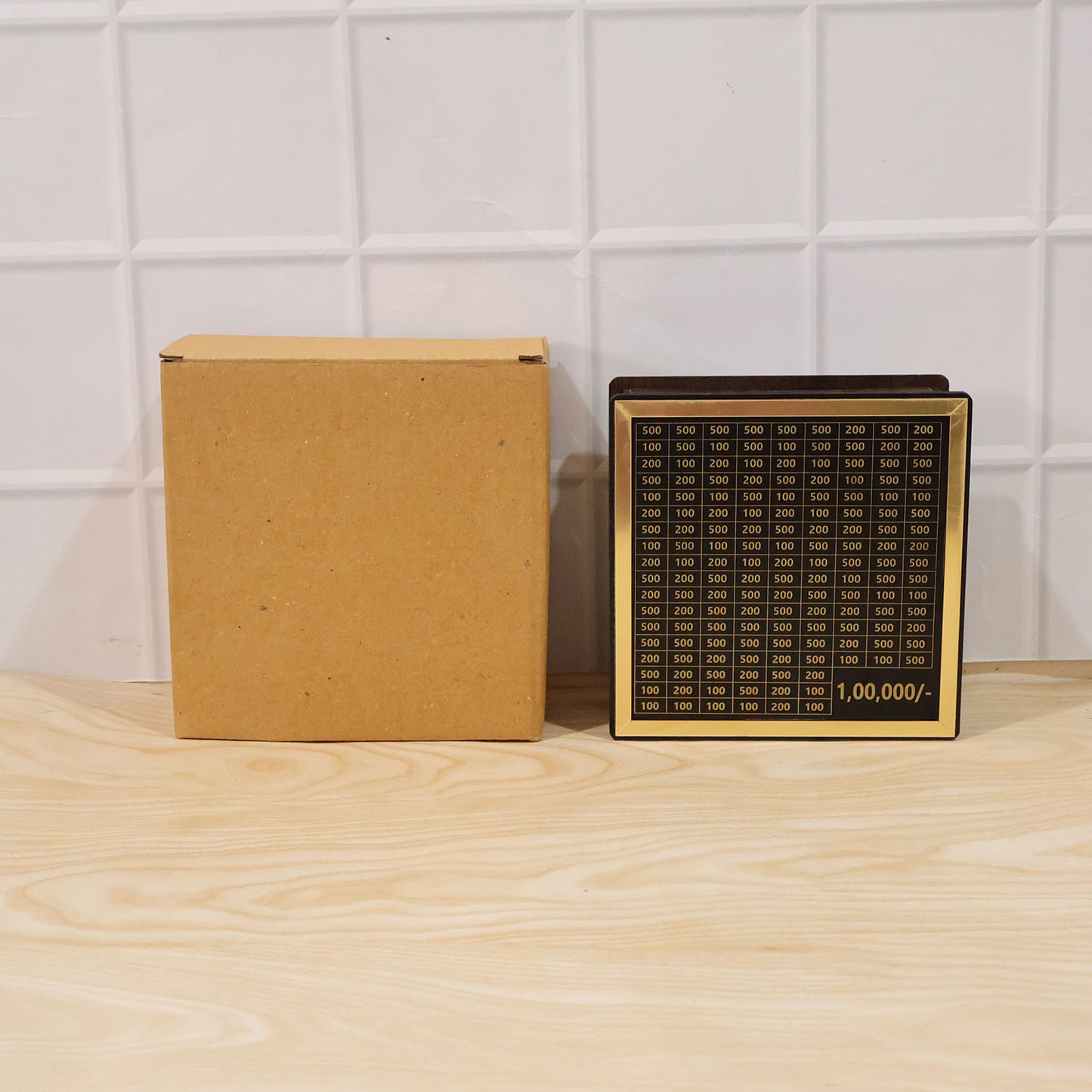 Wooden Money / Piggy Bank, Money Box (1 Pc / Pen Not Included)