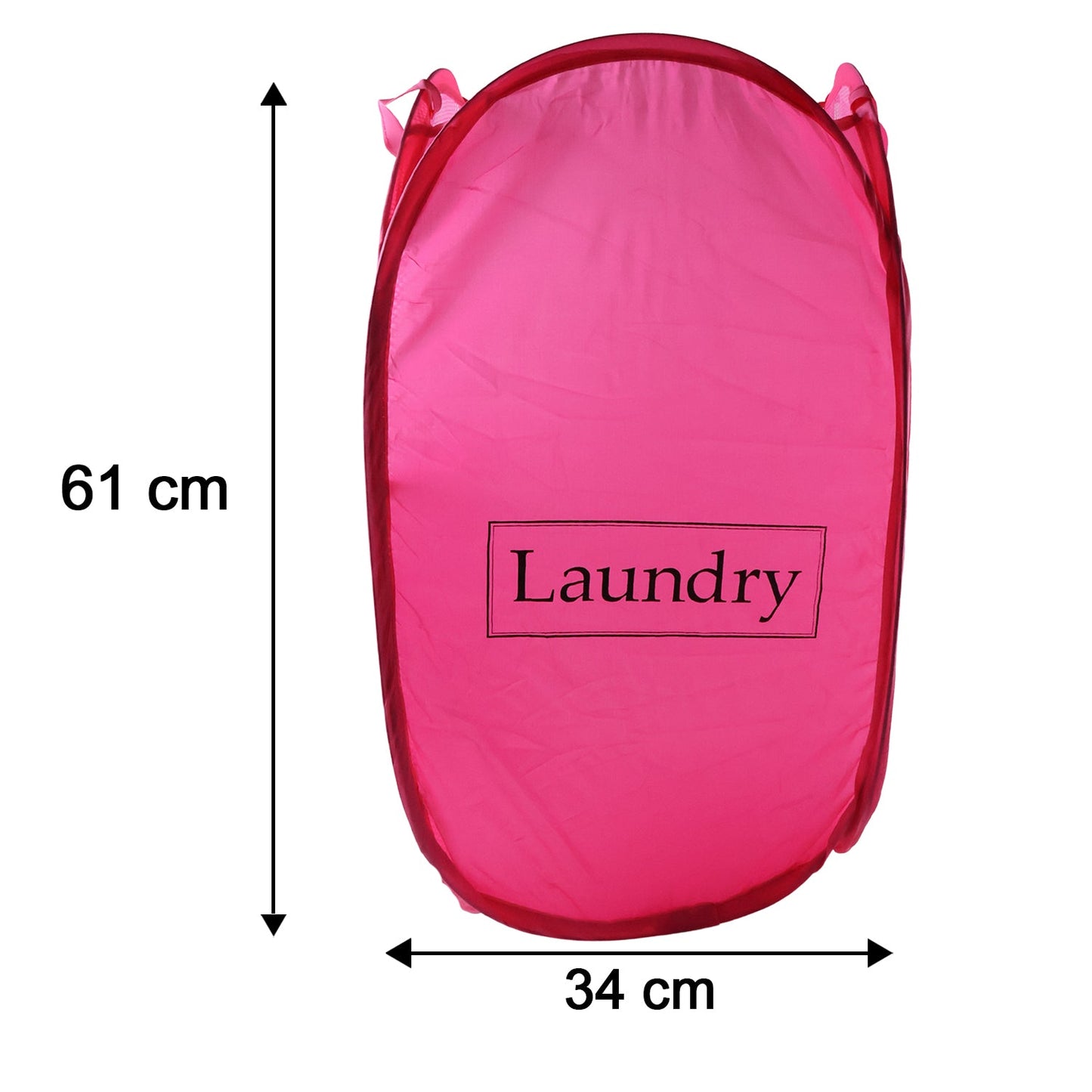 Foldable Laundry Basket Fabric Mesh Clothes Hamper Storage Bag (1 Pc,60x36cm)