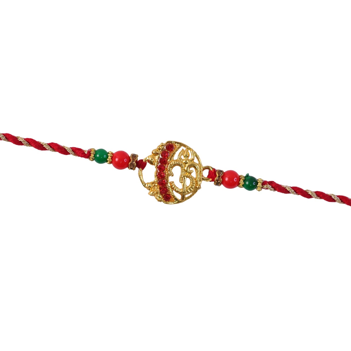 Premium quality Rakhi with lightweight thread and colorful beads for brothers