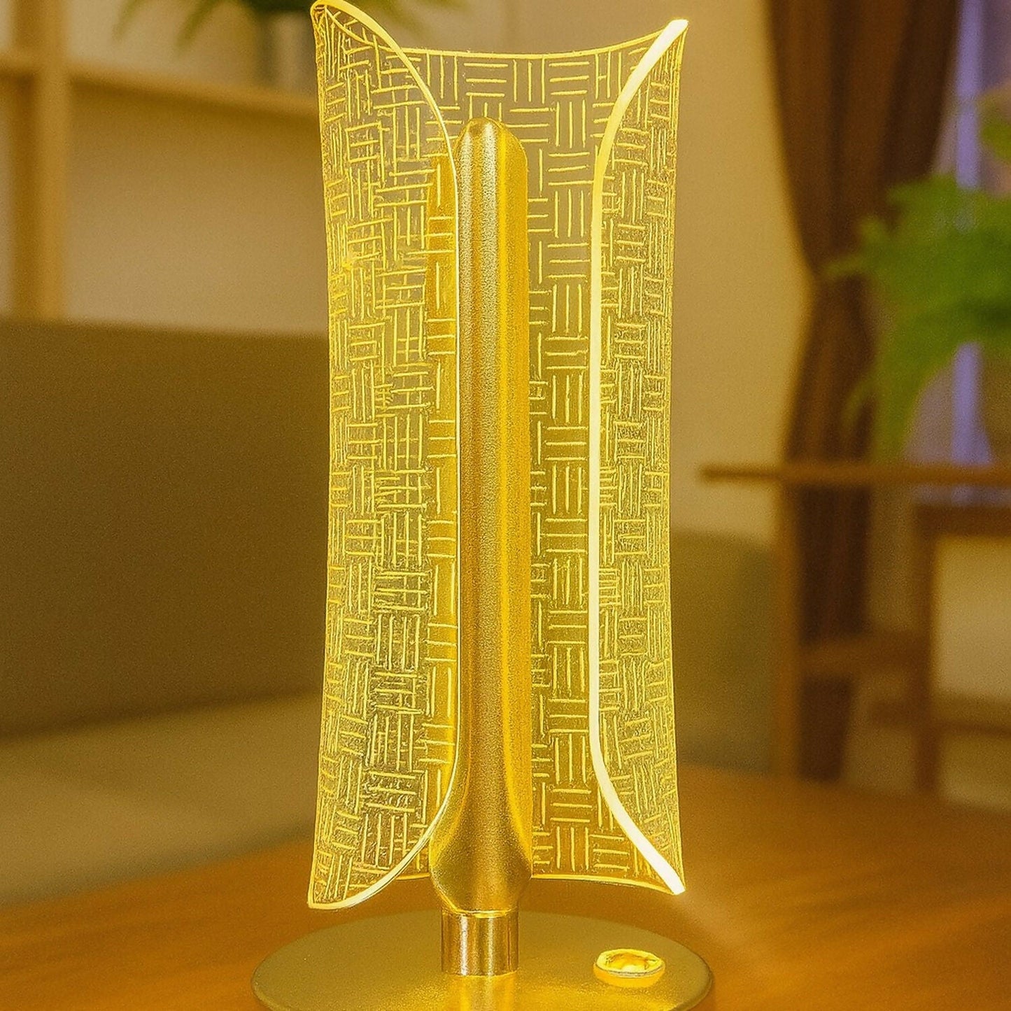 Luxury Golden LED Table Lamp for Bedroom, Living Room & Home DÃ©cor