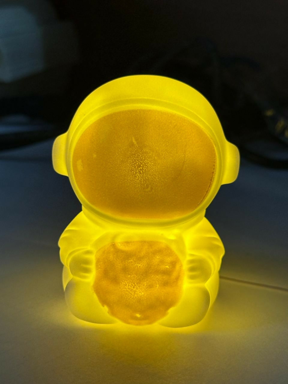 Golden Astronaut LED Night Lamp Moon Light Kids Room Bedroom Table Decor