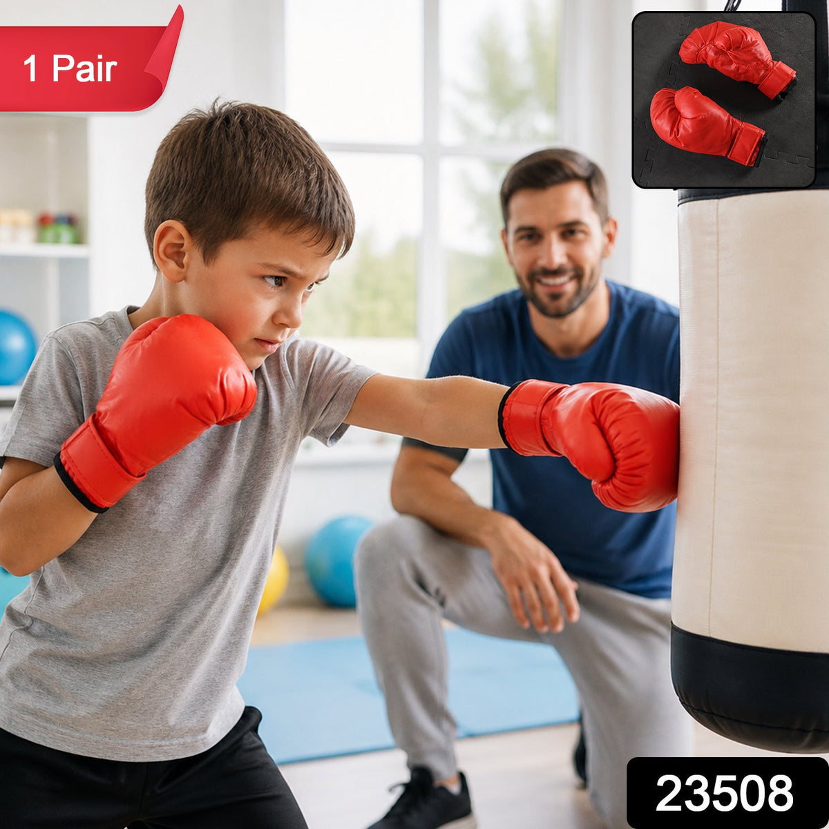 Sports Training Boxing Gloves with Padded Wrist Support for Men and Women