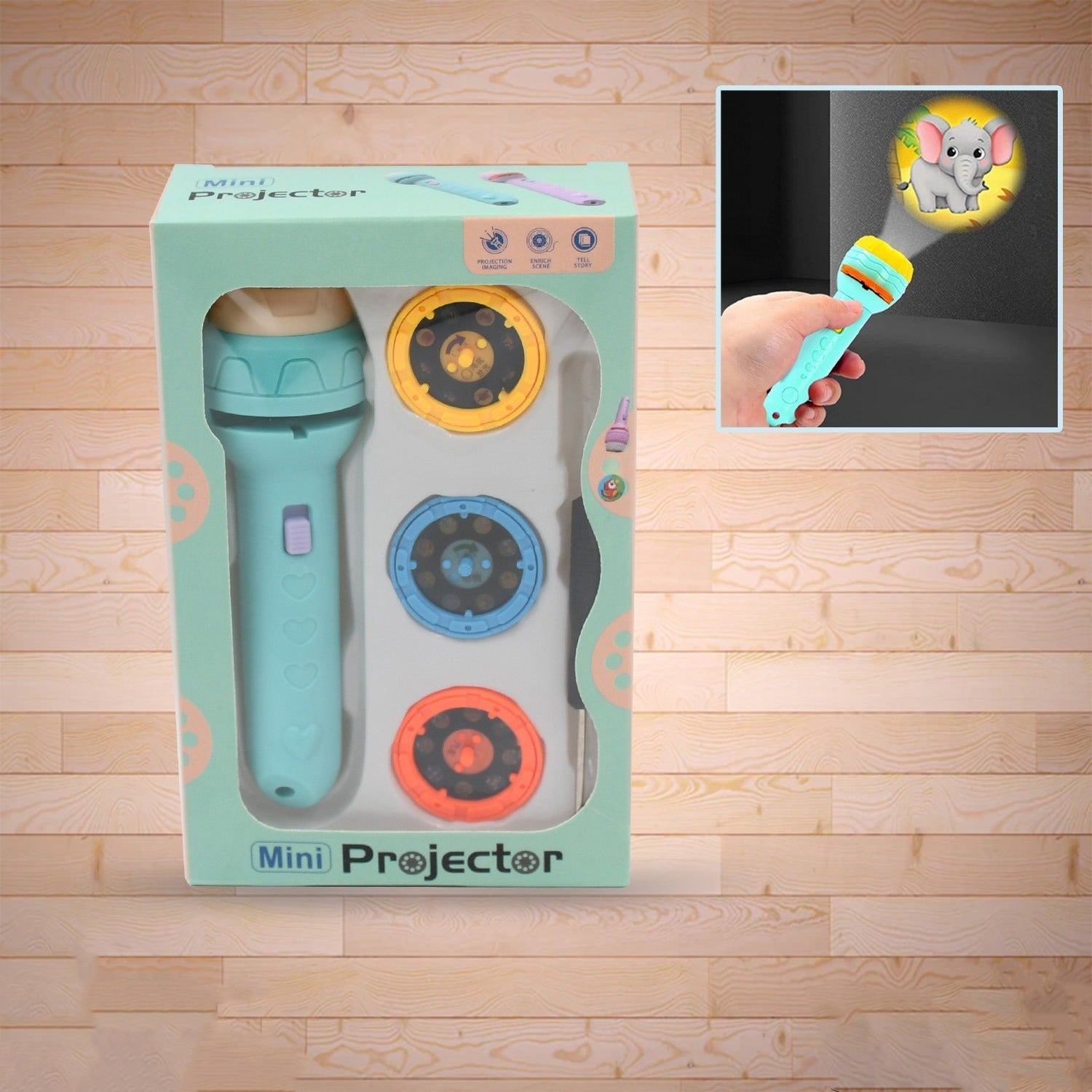 Mini Slide Projector – Flashlight Torch for Kids– Natation.in