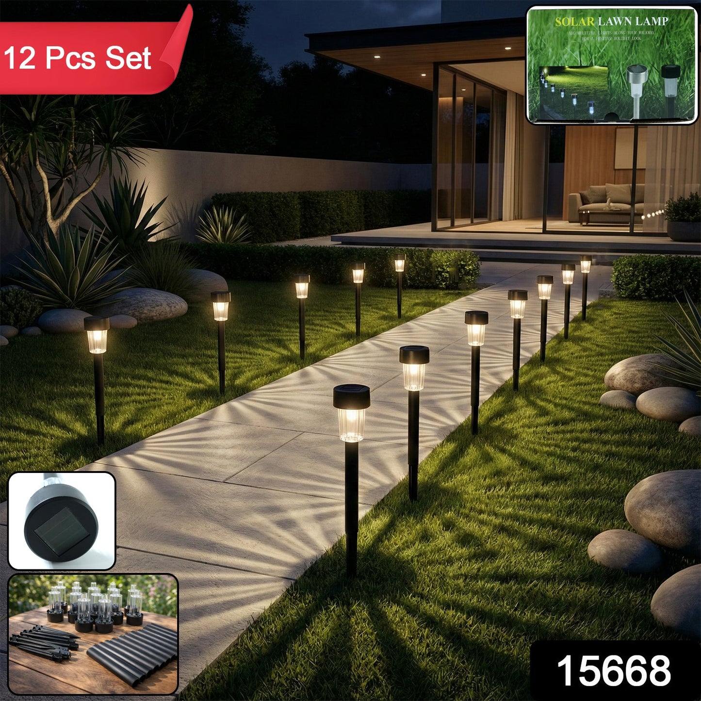 outdoor solar garden pathway lights for landscape