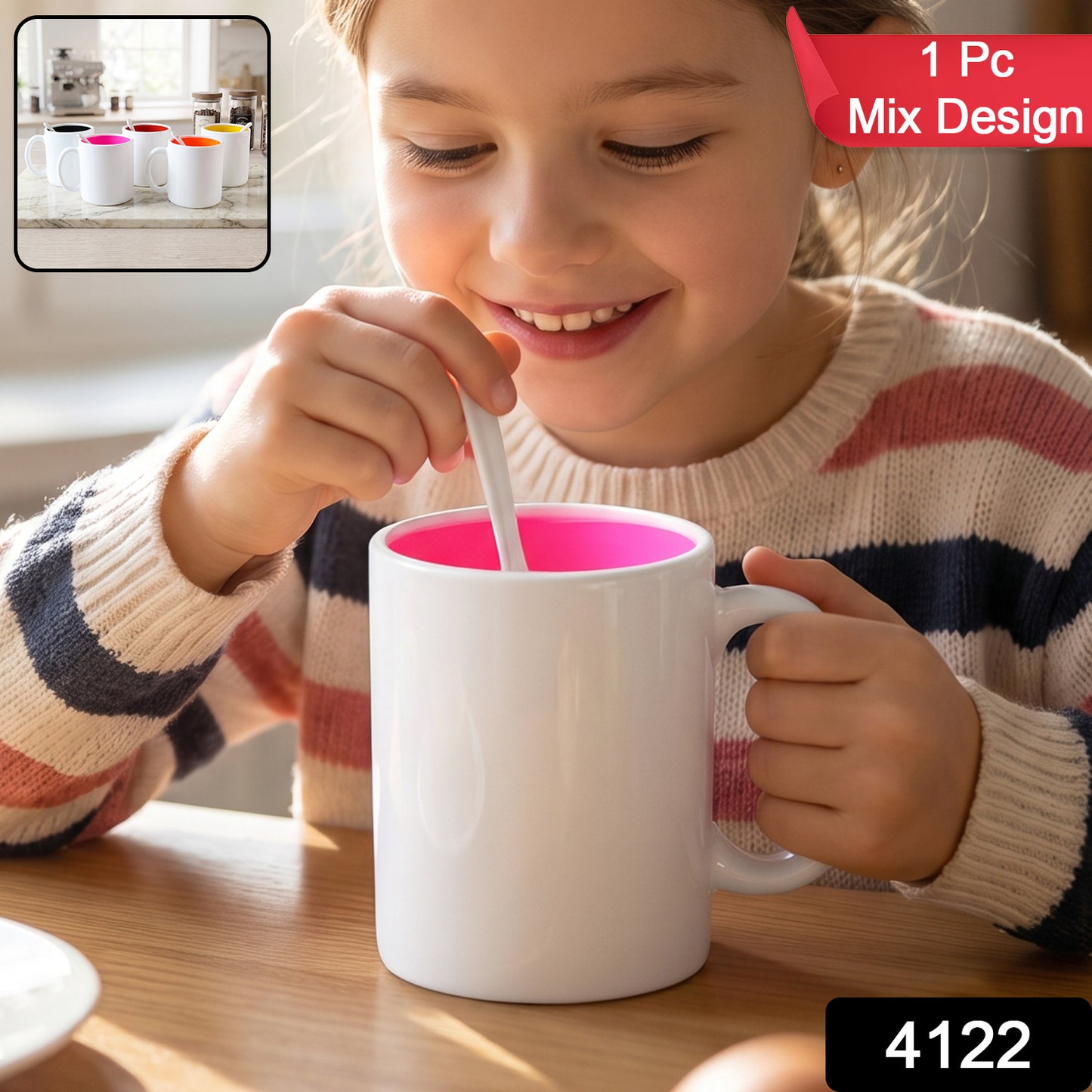 Coffee Mug With Spoon and box packing, Design Coffee Mug Used for Drinking and Taking Coffees and Some Other Beverages in All Kinds of Places