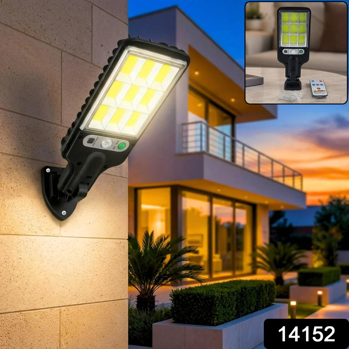 High-Power Solar LED Street Light with Motion Sensor & Remote Control