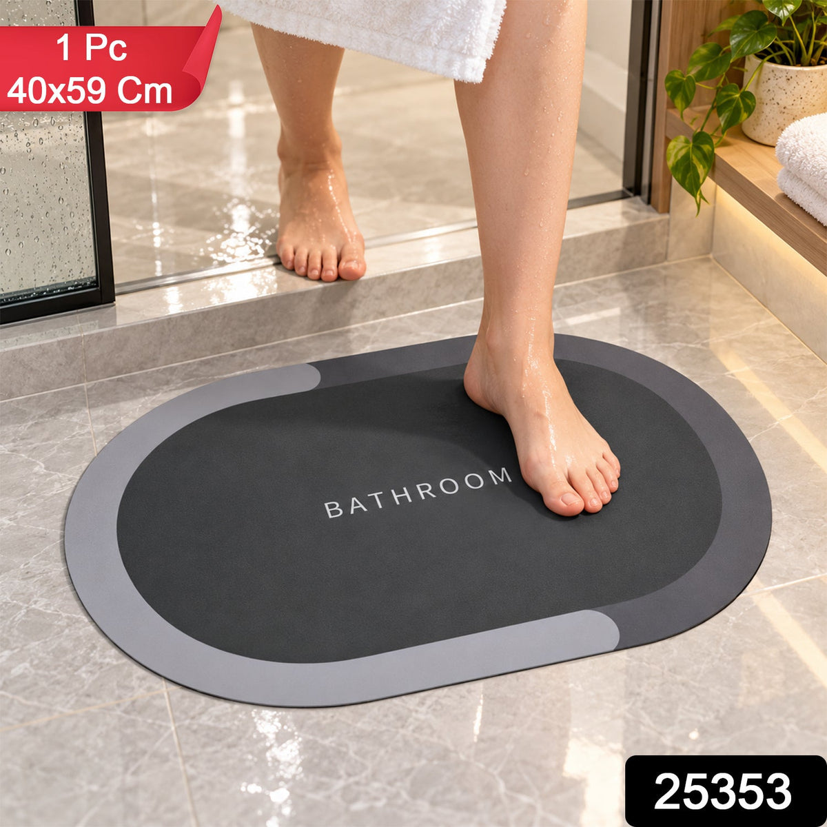 Bathroom door mat pack