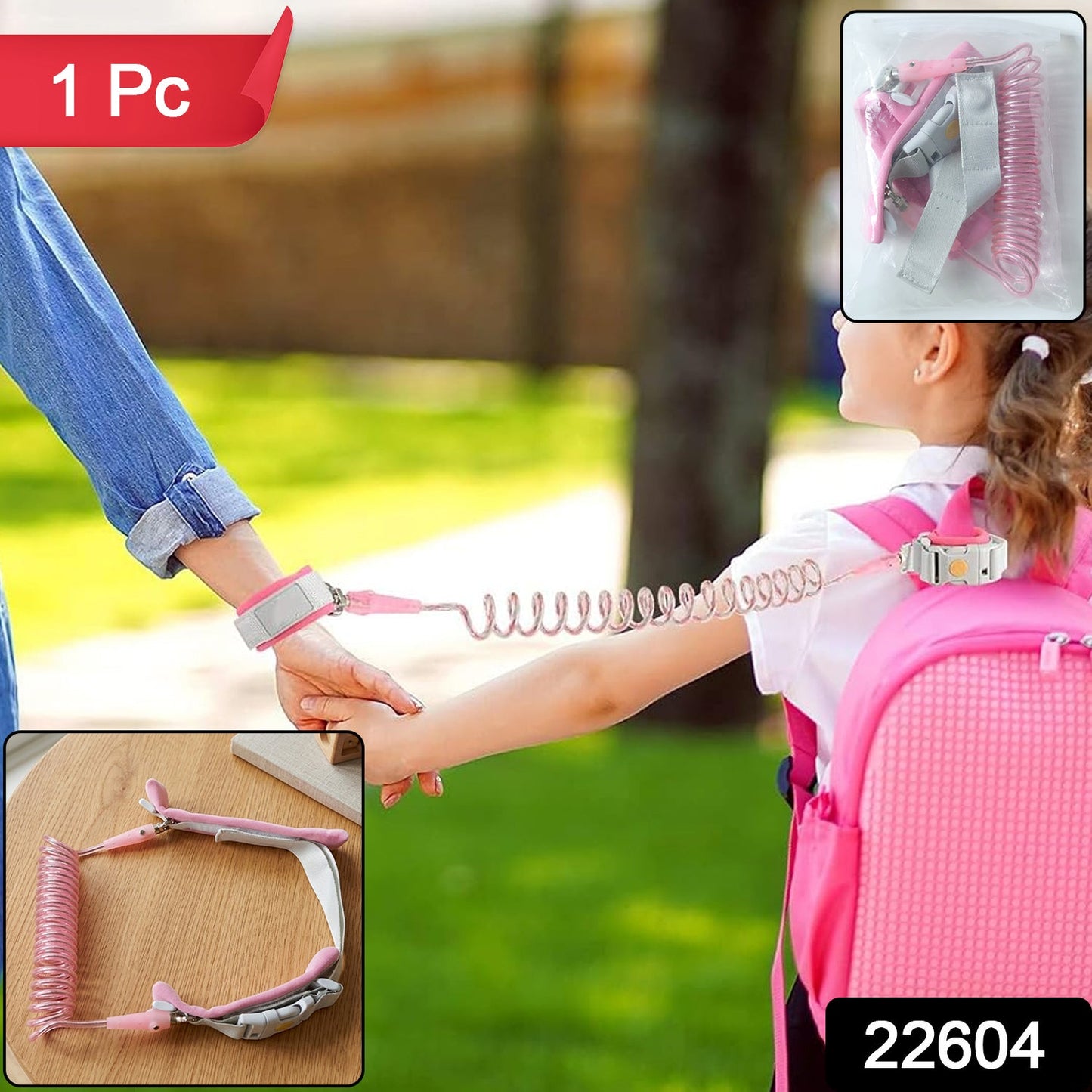 Kids Safety Anti-Lost Wrist Link Strap 1 Pc