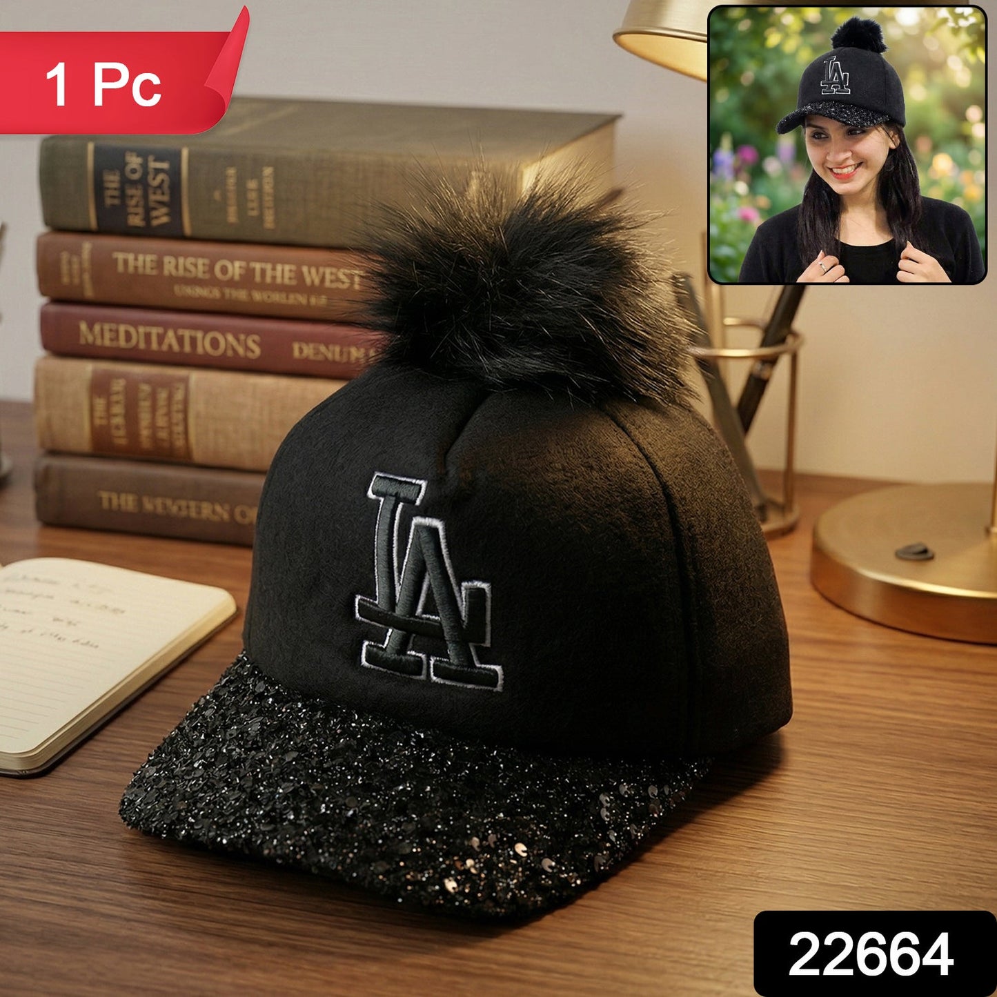 Stylish Embroidered Logo Design Baseball Cap (1 Pc)