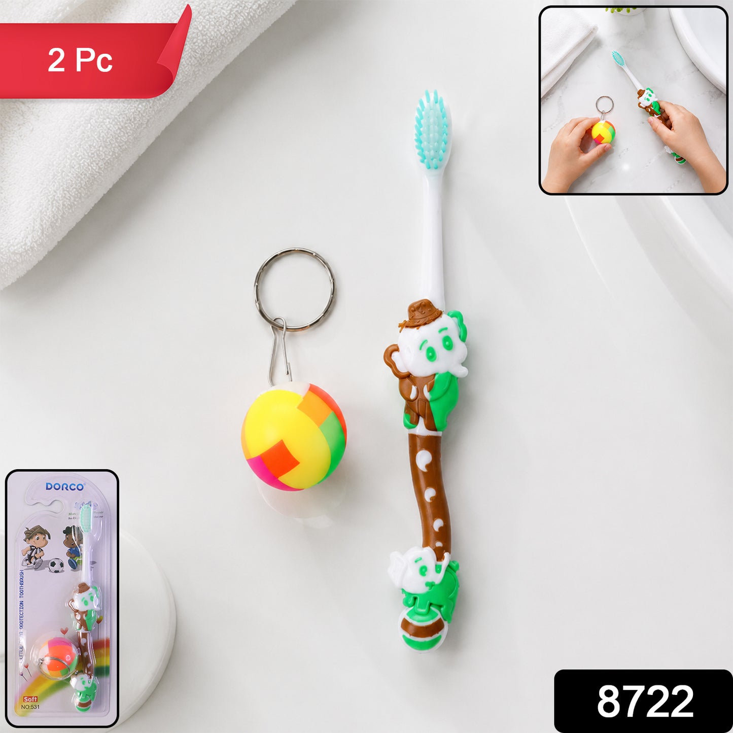 Kids Toothbrush and Ball Toy Set