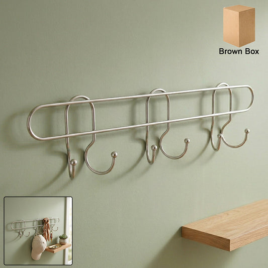 Premium Wall Mounted Metal Multi Hook Rack (1 Pc)