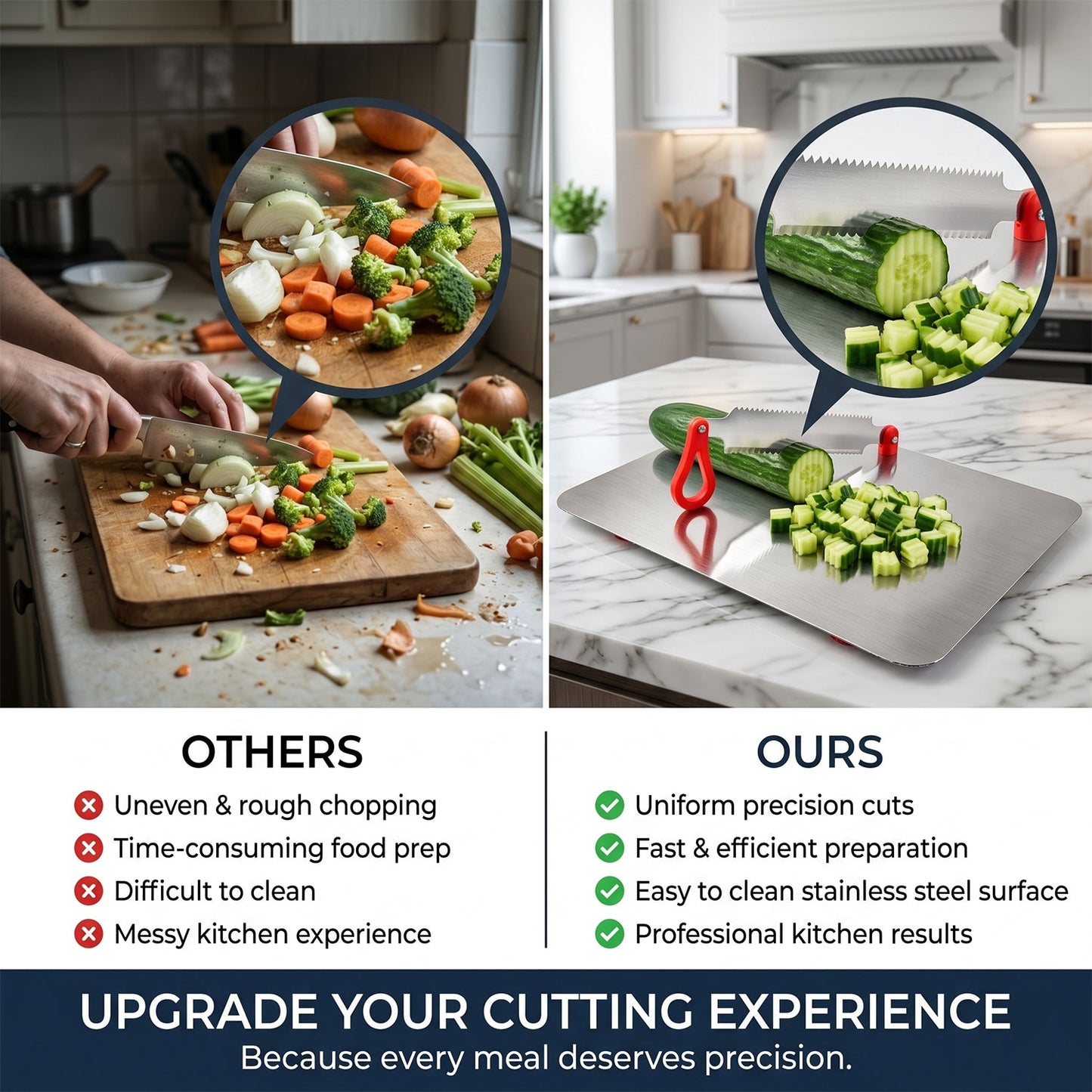 Stainless Steel Multipurpose Chopping Board â€“ Hygienic & Durable for Kitchen
