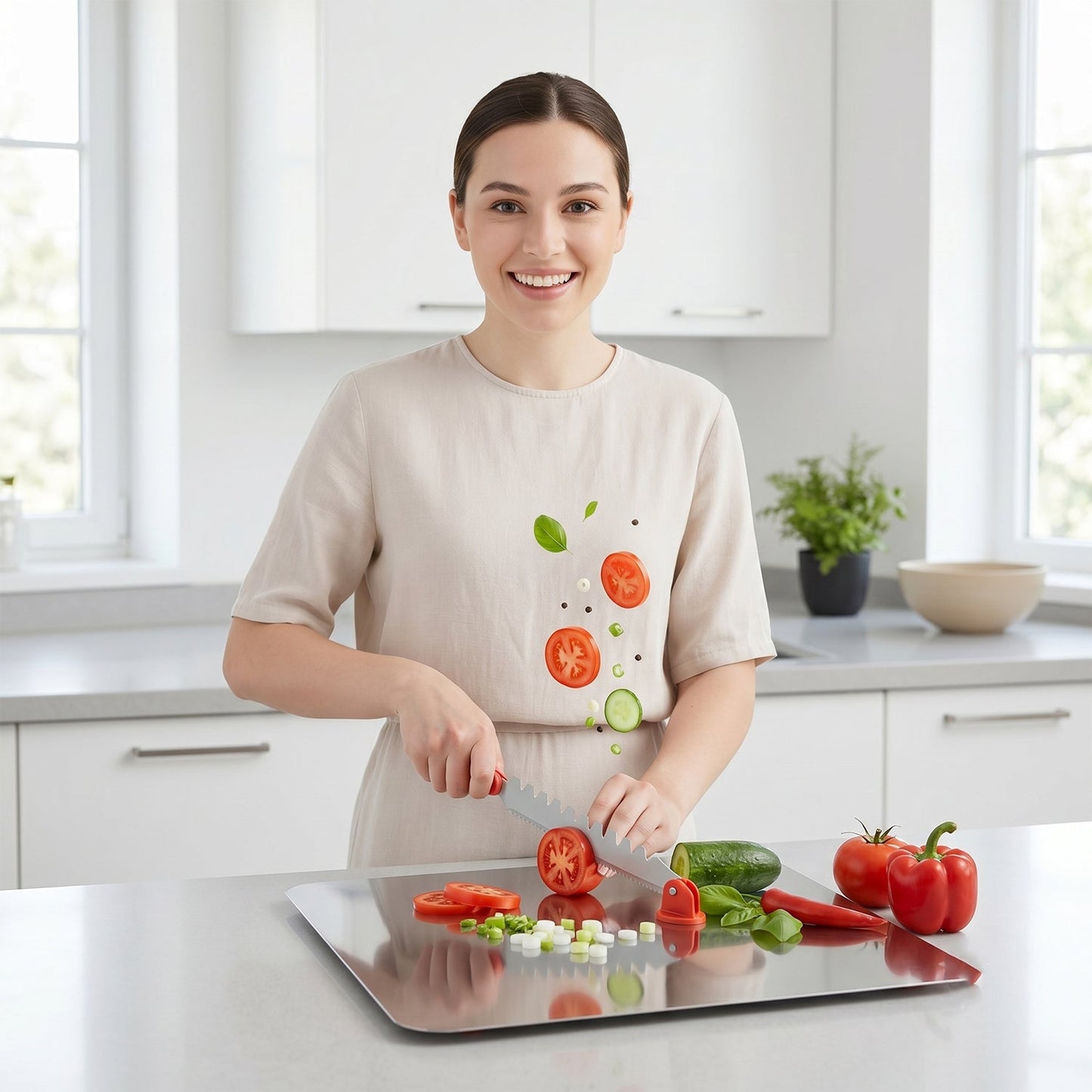 Stainless Steel Multipurpose Chopping Board â€“ Hygienic & Durable for Kitchen