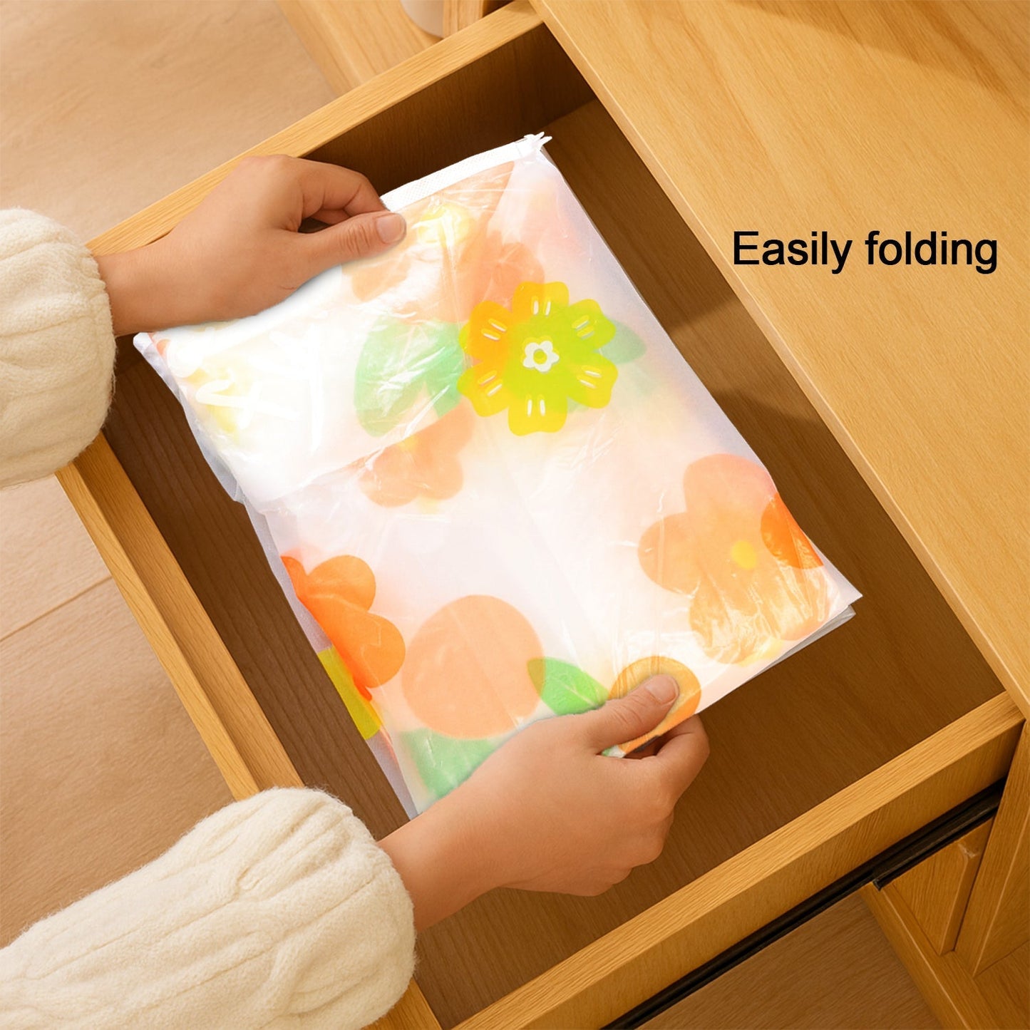 Large Blanket Storage Bag with Zipper â€“ 40x83 cm
