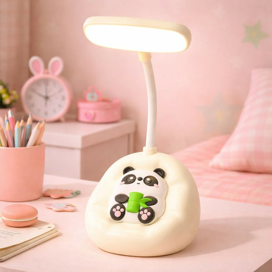 Panda LED Desk Lamp with Flexible Neck for Study & Bedroom