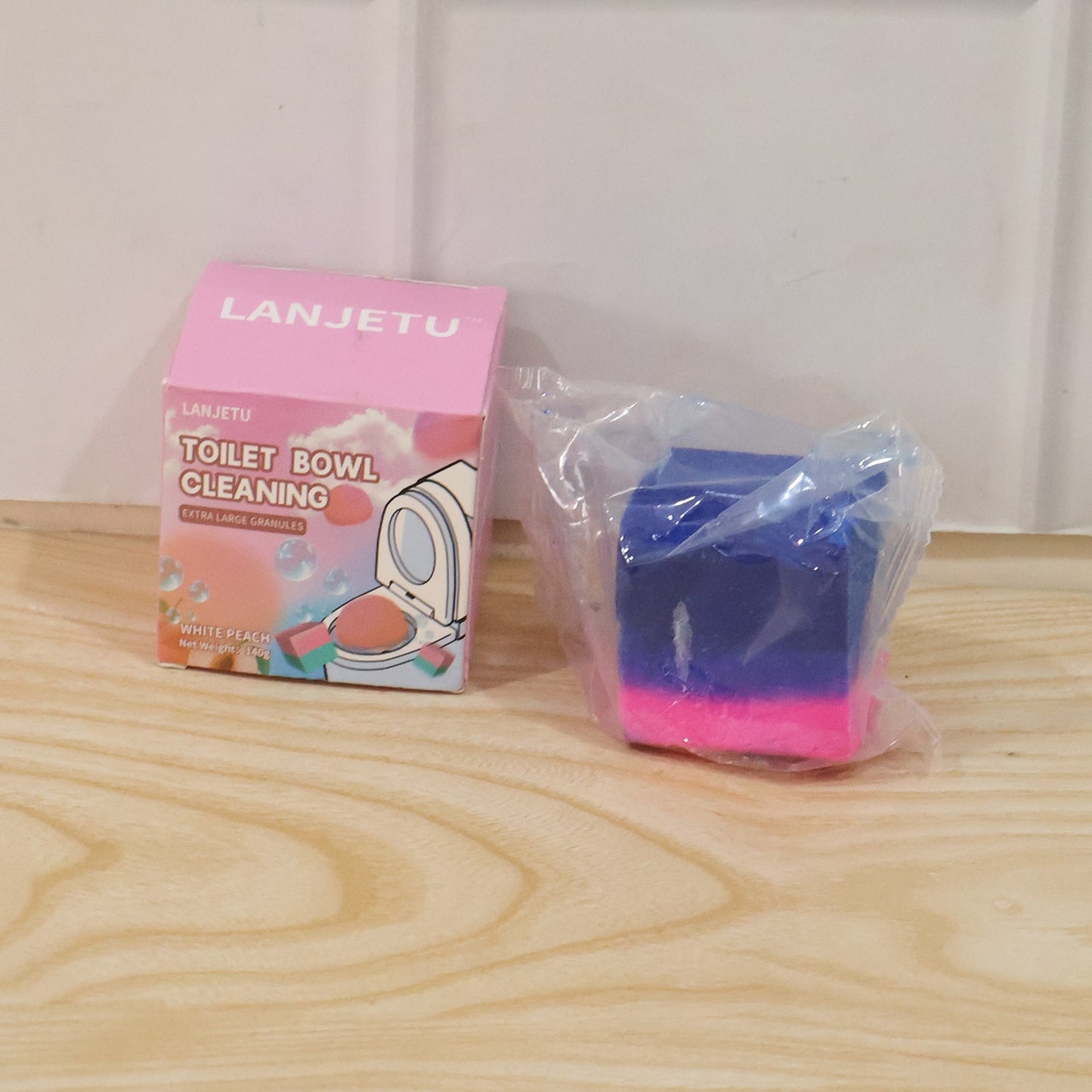 Bathroom flush cleaner block for hygienic toilet care