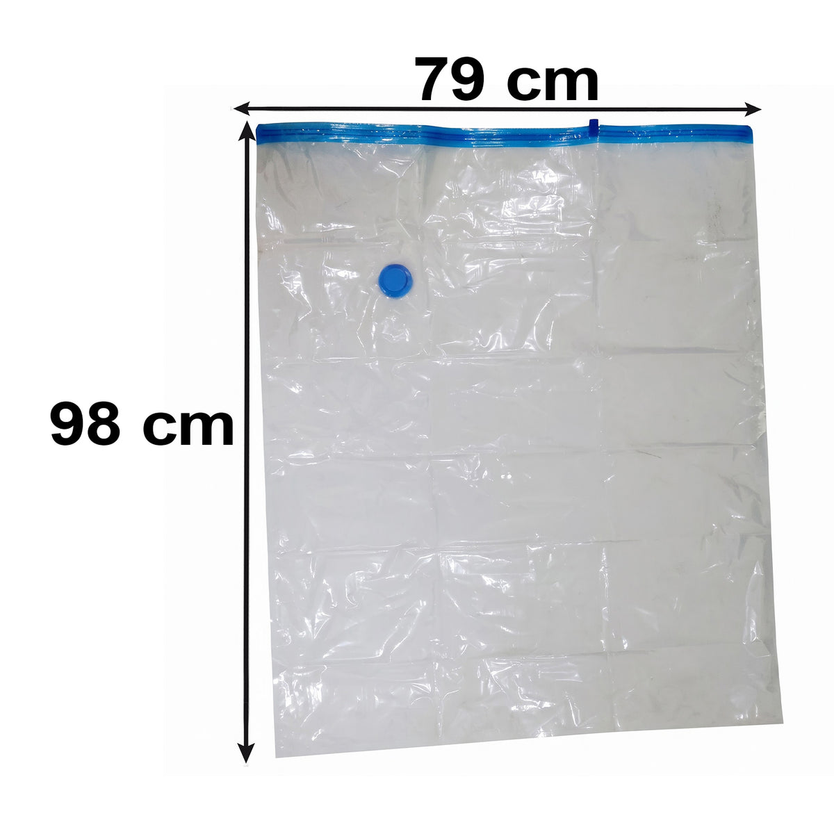 Vacuum Storage Bags with Suction Pump & Shirt clips - Vacuum Bags - Big Capacity Vacuum Seal Bags for Travel Clothes Blankets Pillows, Compression Bags | Space Saver Vacuum Storage Bags (5 Pcs Set)