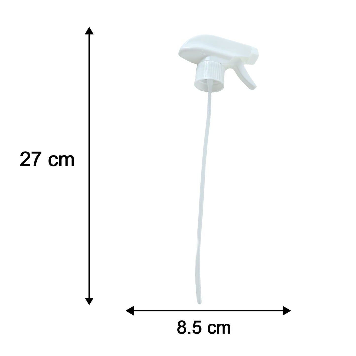 Spray Nozzle Trigger Head White Replacement Sprayer for Bottles (1 Pc)