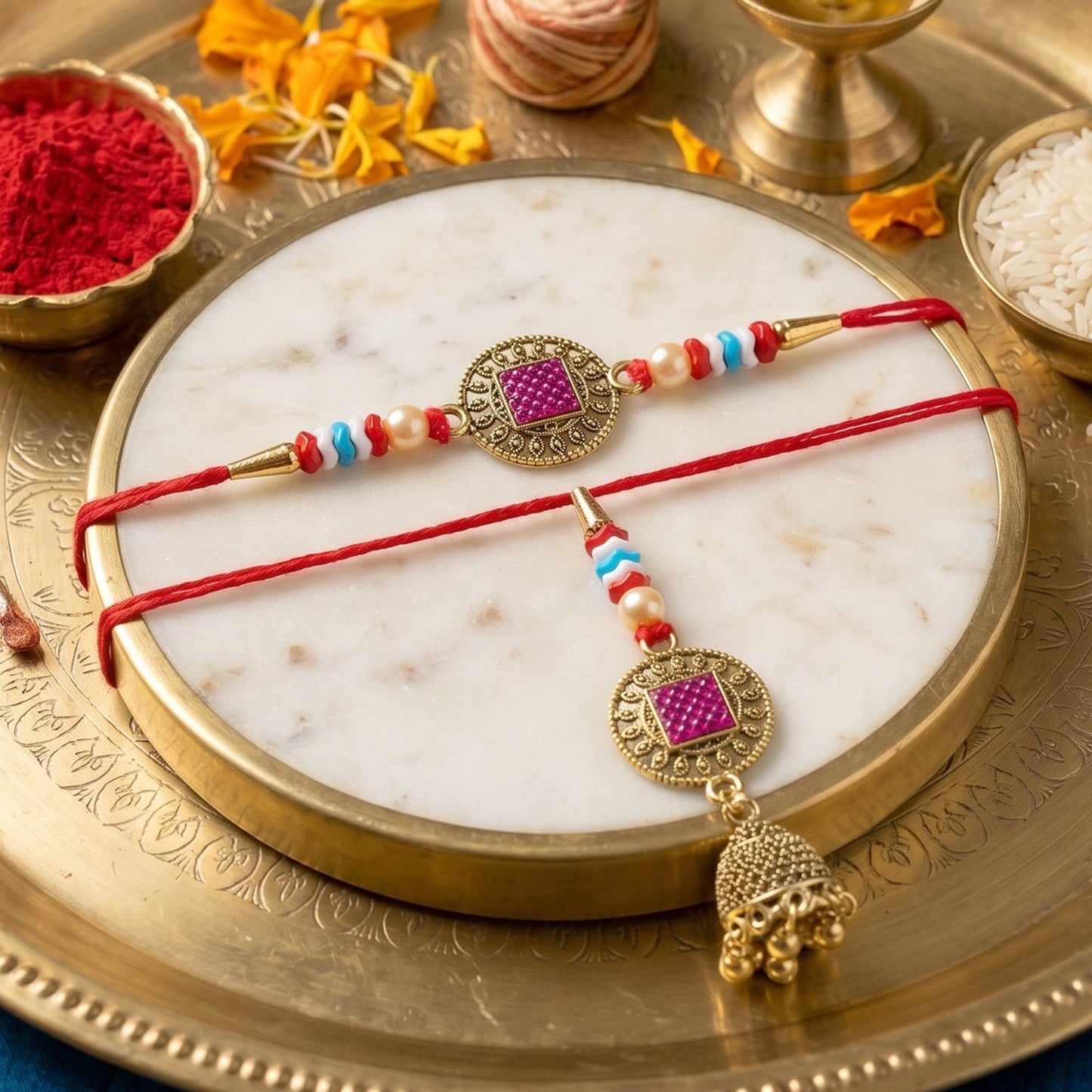 Bhabhi Rakhi displayed on white background