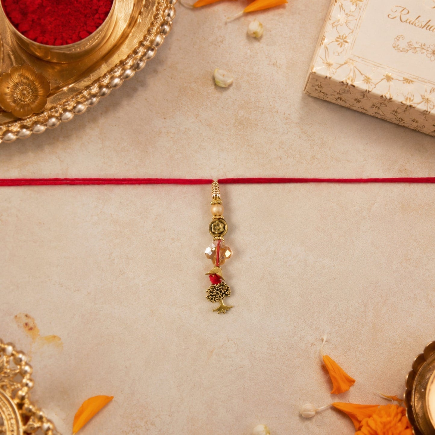 Rakhi with packaging, ready for gifting