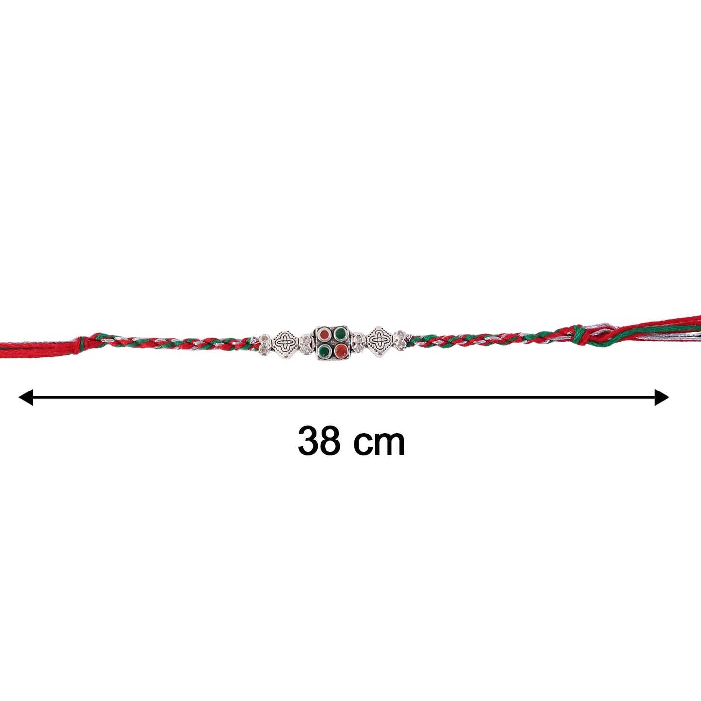 Detailed floral design of Bhabhi Rakhi