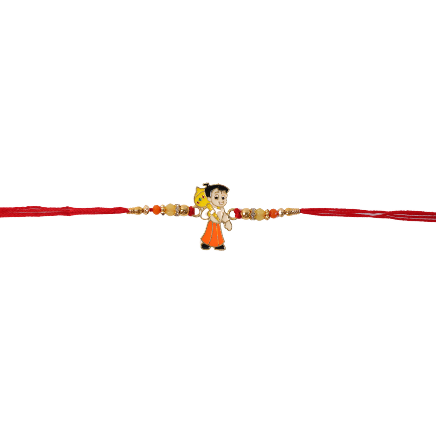 Colorful Chhota Bheem beads rakhi design