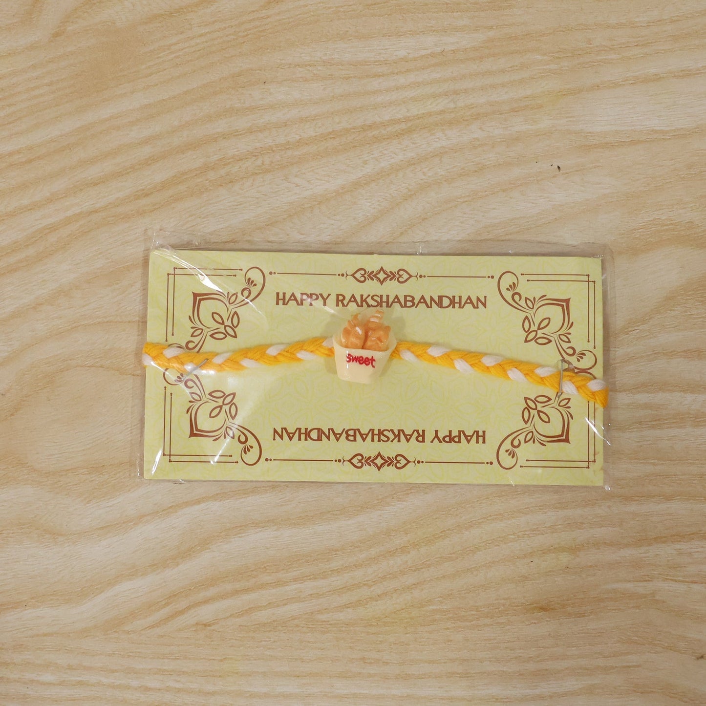 Rakhi tied and ready to wear for Raksha Bandhan